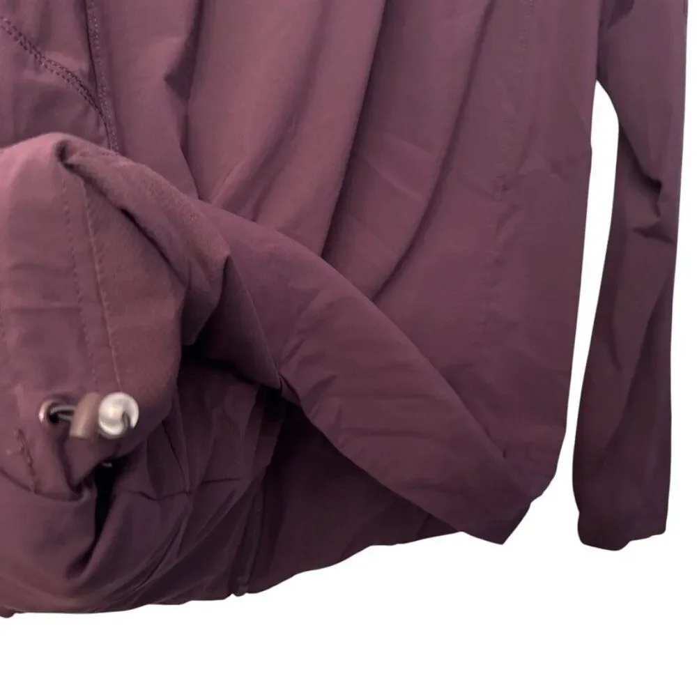 Lululemon Step To It Hooded Jacket in Black Cherry Color Size 4